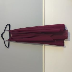 Mod Ref High-Low Wine-colored Dress